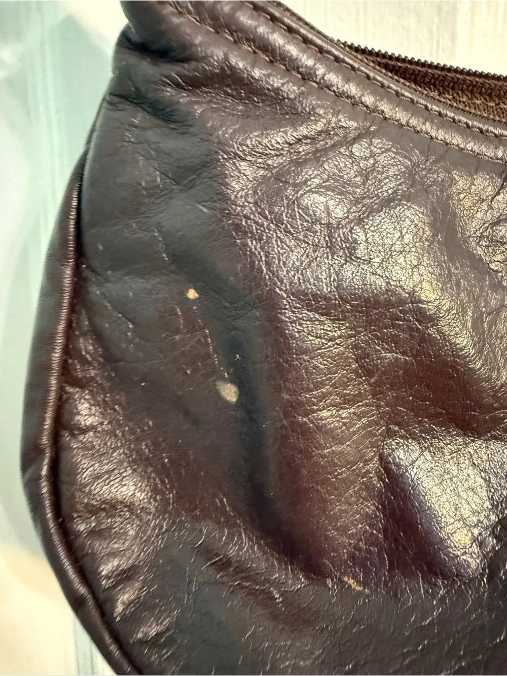 Classic Brown boho Leather Crossbody Bag purse